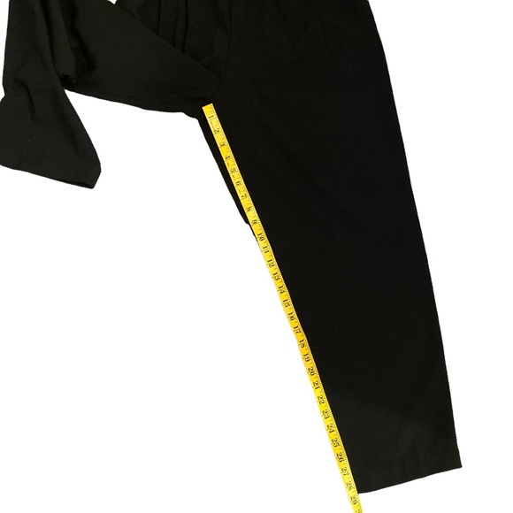 ๐ VINTAGE 80s TONI GARMENT FOR CC MAGIC BLACK HIGH WAIST PANTS SZ 12 - Picture 10 of 13